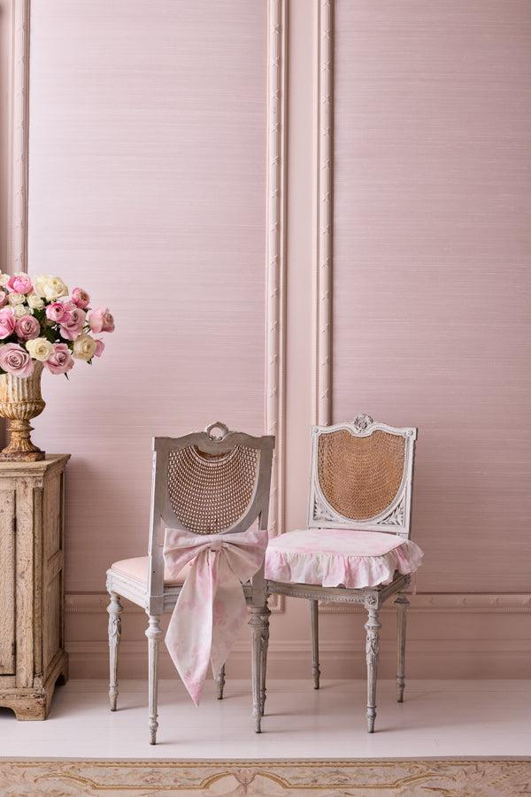 Loveshackfancy Linen Ruffle Seat Cushion