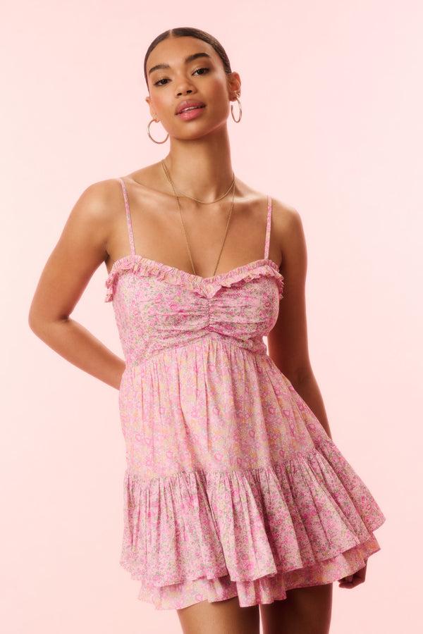 Loveshackfancy Linny Liberty Fabric Mini Dress
