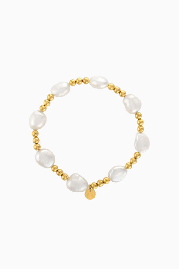 loveshackfancy Logan Tay Gold Nugget Bracelet
