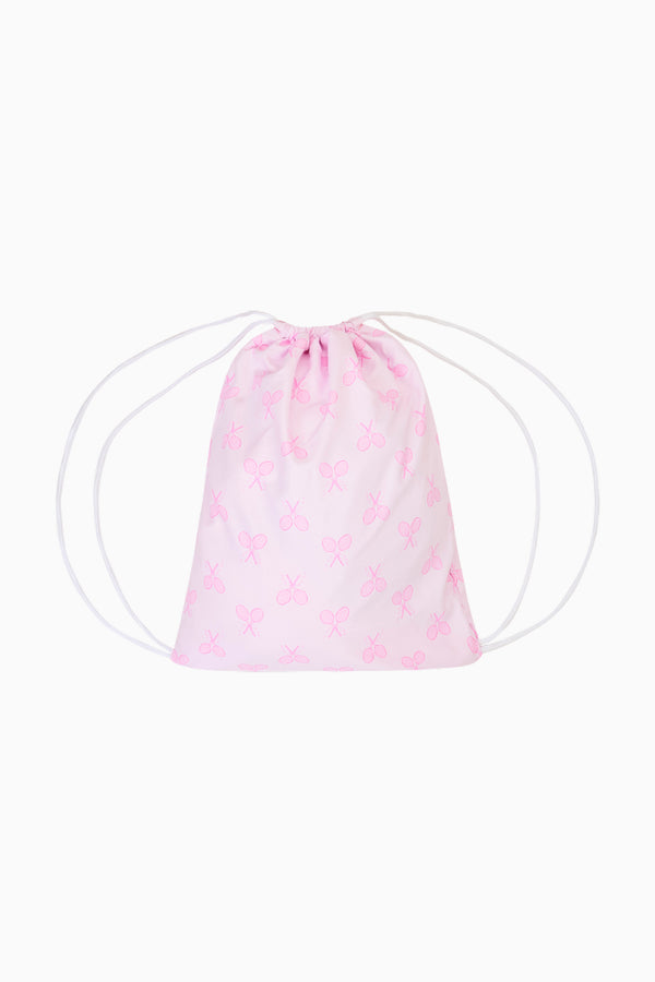 loveshackfancy Madora Drawstring Tennis Bag