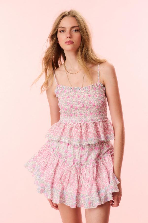 Loveshackfancy Marzenia Liberty Fabric Top