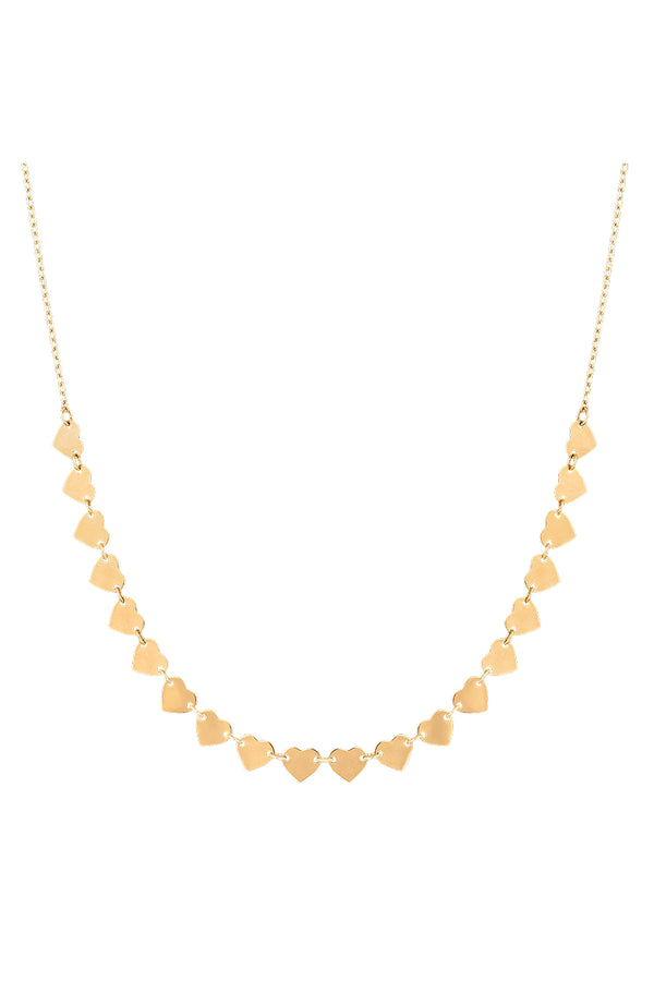 loveshackfancy Mini Love Hearts Necklace by Ouf