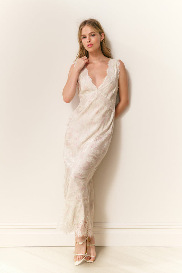 loveshackfancy Mira Silk-Blend Floral Slip Dress