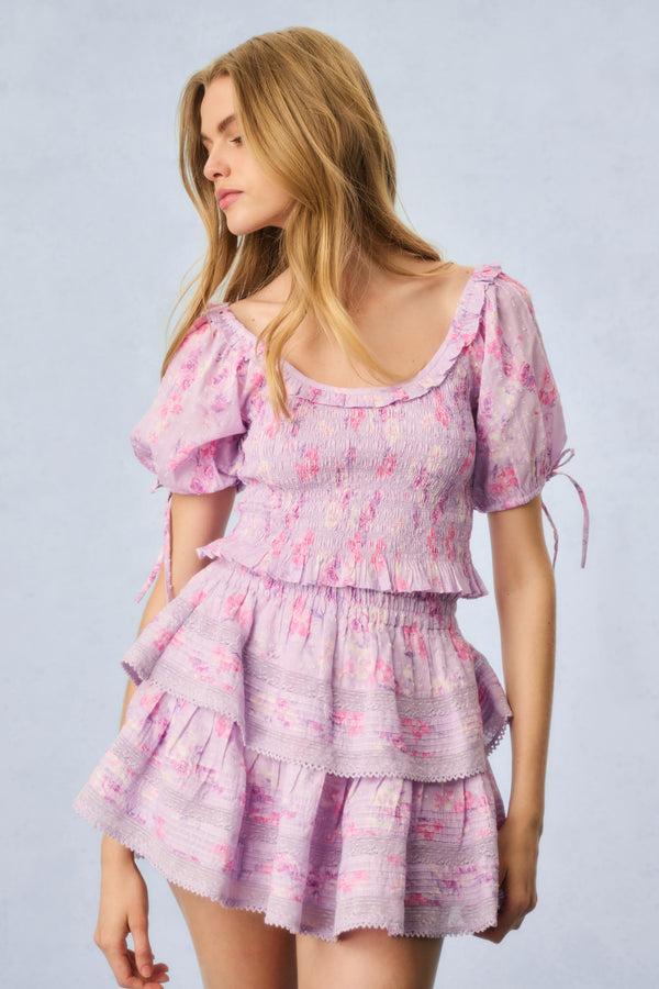 Loveshackfancy Molly Heirloom Print Top