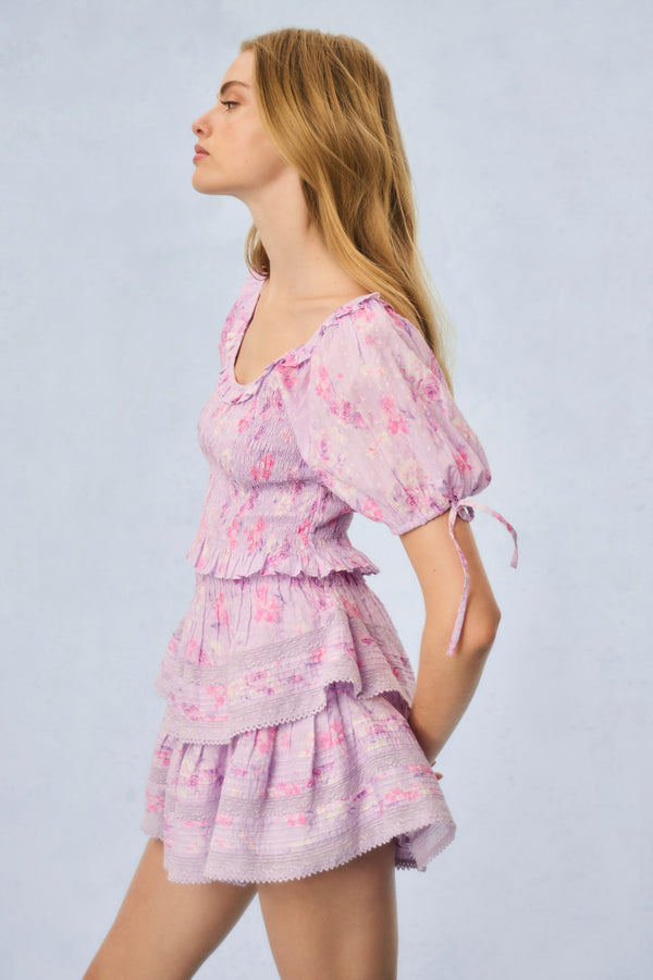 Loveshackfancy Molly Heirloom Print Top