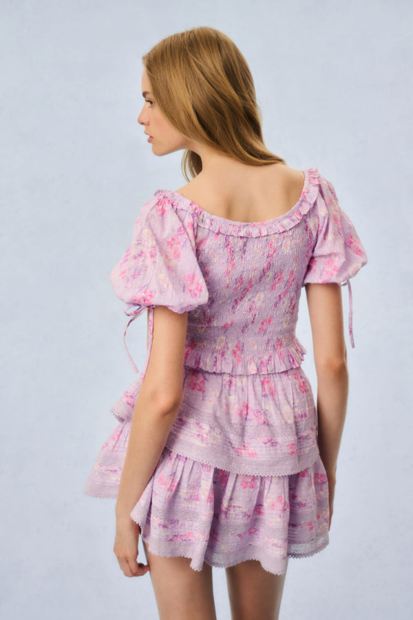 Loveshackfancy Molly Heirloom Print Top