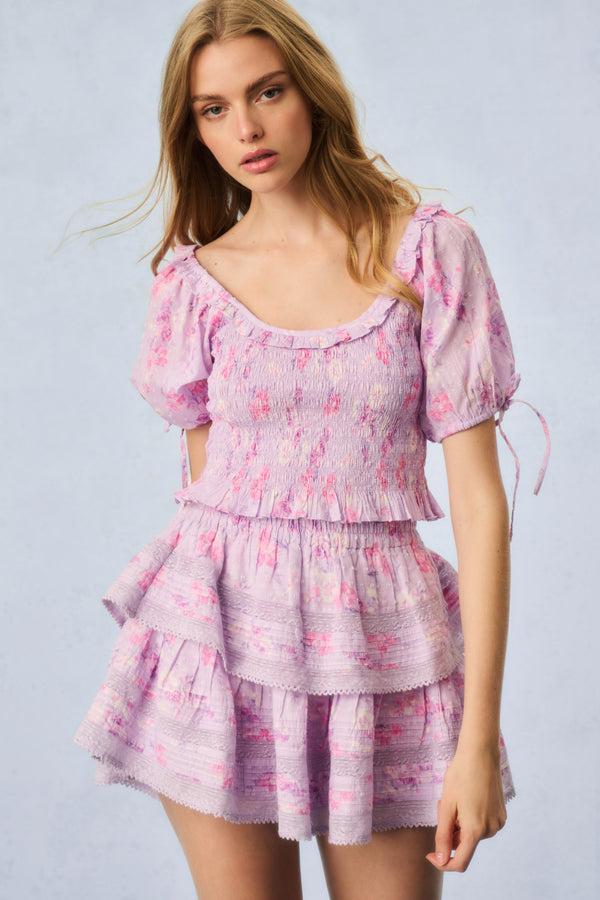 loveshackfancy Molly Heirloom Print Top