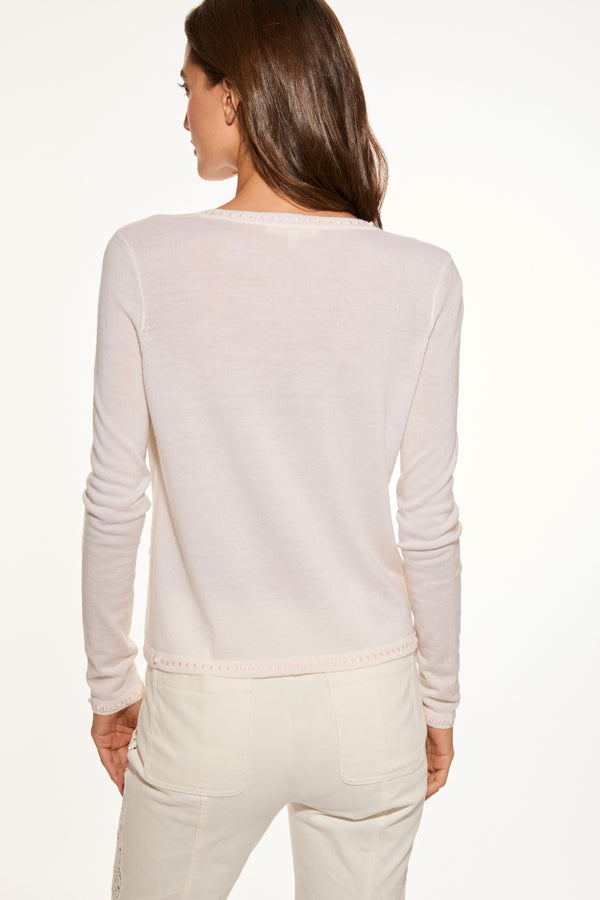 Loveshackfancy Nessa Wool Cardigan With Bows