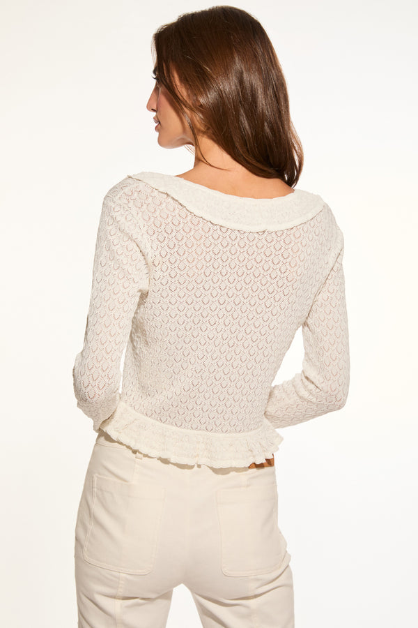 Loveshackfancy Nilah Stretch Knit Cardigan