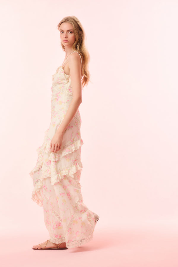 Loveshackfancy Nocelle Cotton Floral Maxi Dress