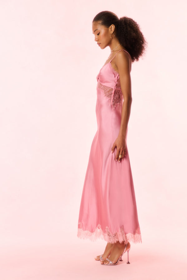 Loveshackfancy Orianna Silk-Blend Maxi Slip Dress