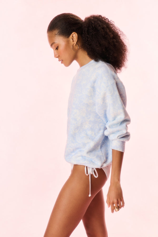 Loveshackfancy Palo Toile Print Pullover