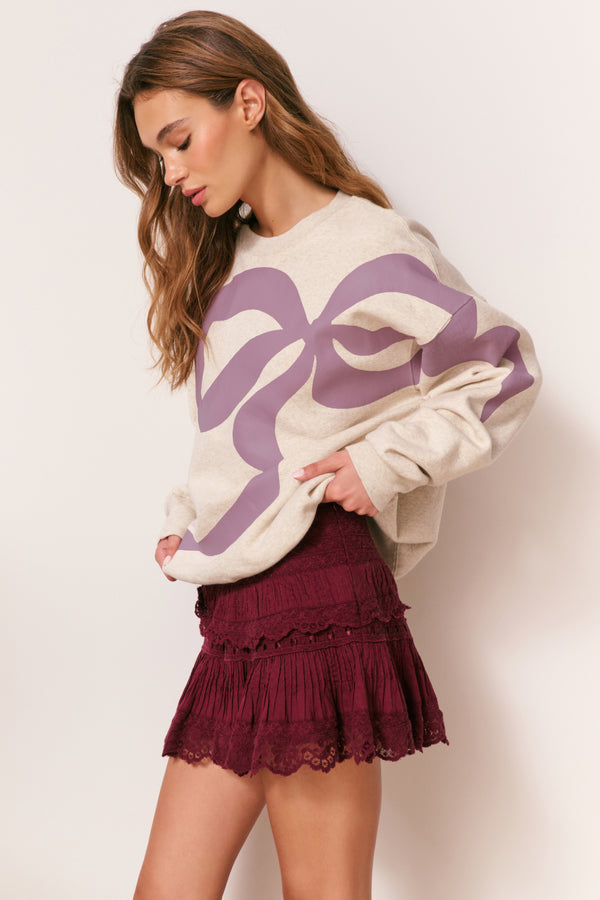 Loveshackfancy Palo Winding Bow Pullover