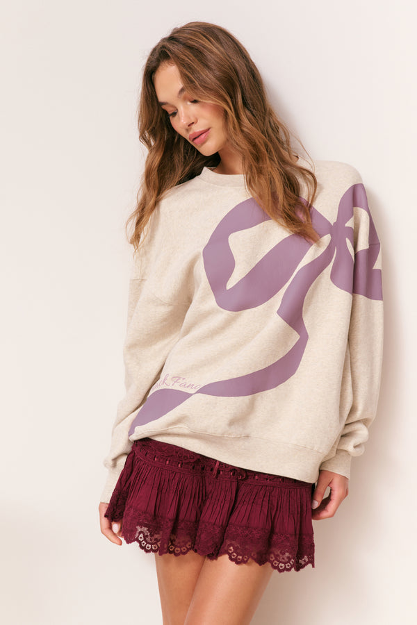 Loveshackfancy Palo Winding Bow Pullover