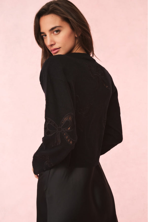 Loveshackfancy Parson Bow Print Pullover