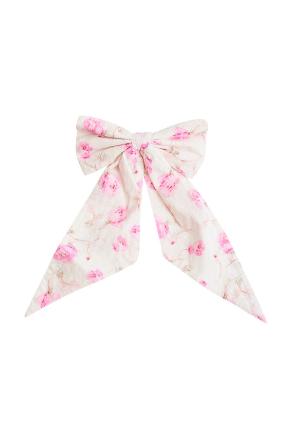 Loveshackfancy Patchouli Heirloom Print Bow Clip