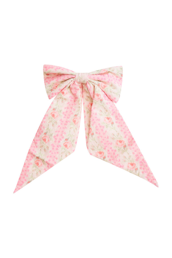 Loveshackfancy Patchouli Heirloom Print Bow Clip