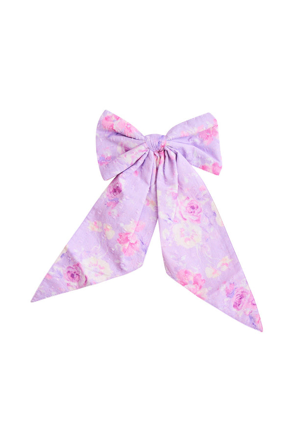 loveshackfancy Patchouli Heirloom Print Bow Clip