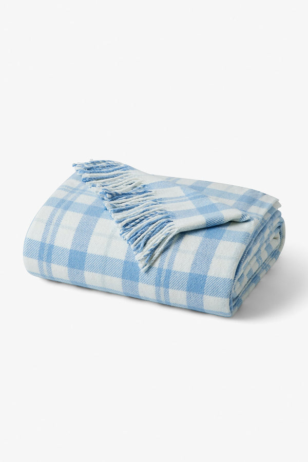 loveshackfancy Plaid Cotton Throw Blanket