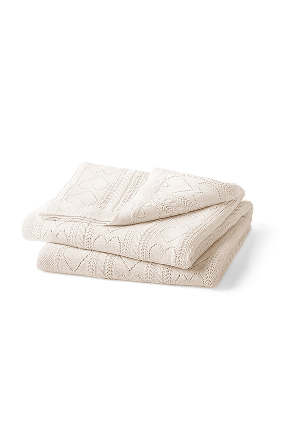 loveshackfancy Pointelle Throw Blanket