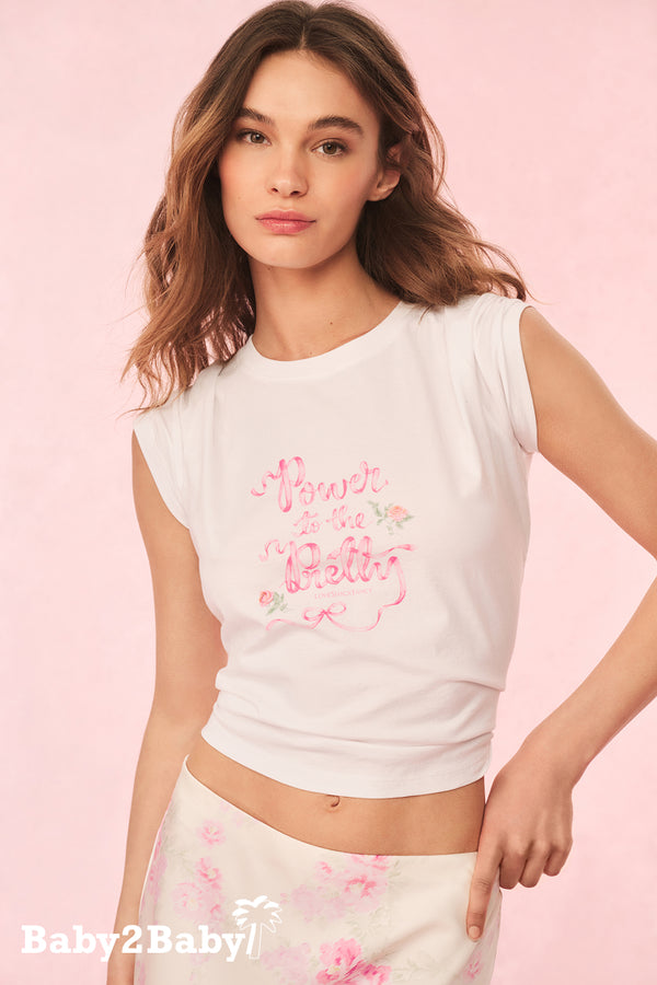 Loveshackfancy Power To The Pretty T-Shirt
