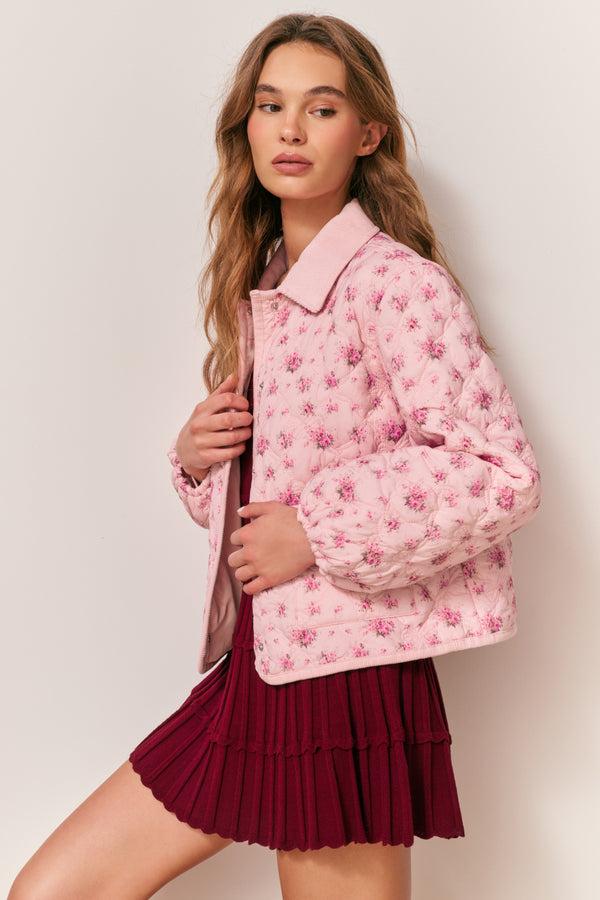 Loveshackfancy Quinlette Floral Quilted Jacket