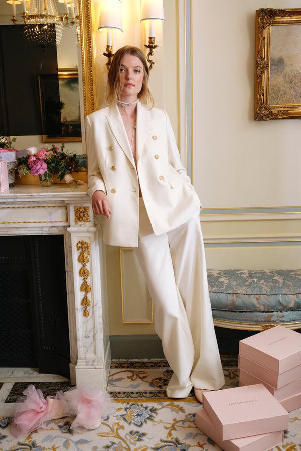 Loveshackfancy Reiser Double-Breasted Blazer