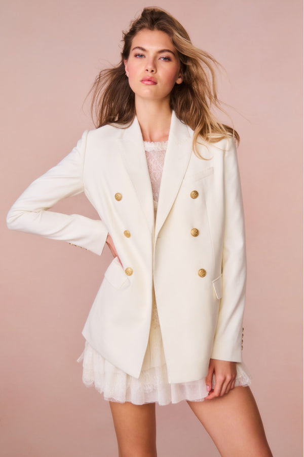 loveshackfancy Reiser Double-Breasted Blazer
