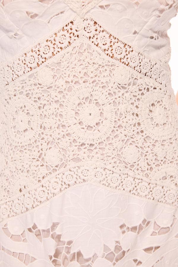 Loveshackfancy Revoires Crochet Maxi Dress