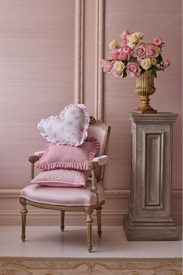 Loveshackfancy Ruffle Heart Pillow