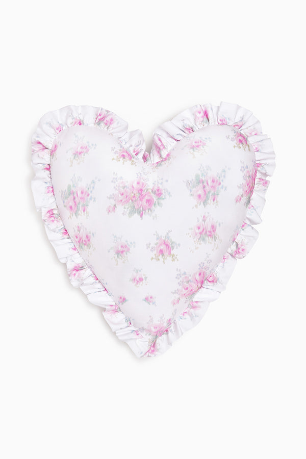 loveshackfancy Ruffle Heart Pillow