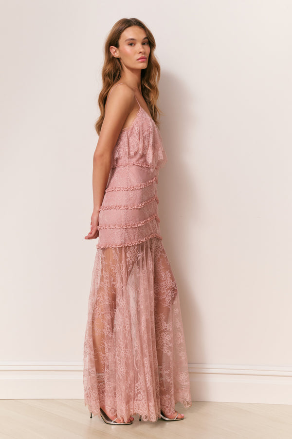 Loveshackfancy Sandy Lace Maxi Dress
