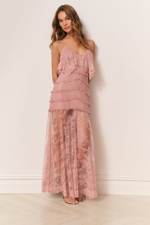 loveshackfancy Sandy Lace Maxi Dress