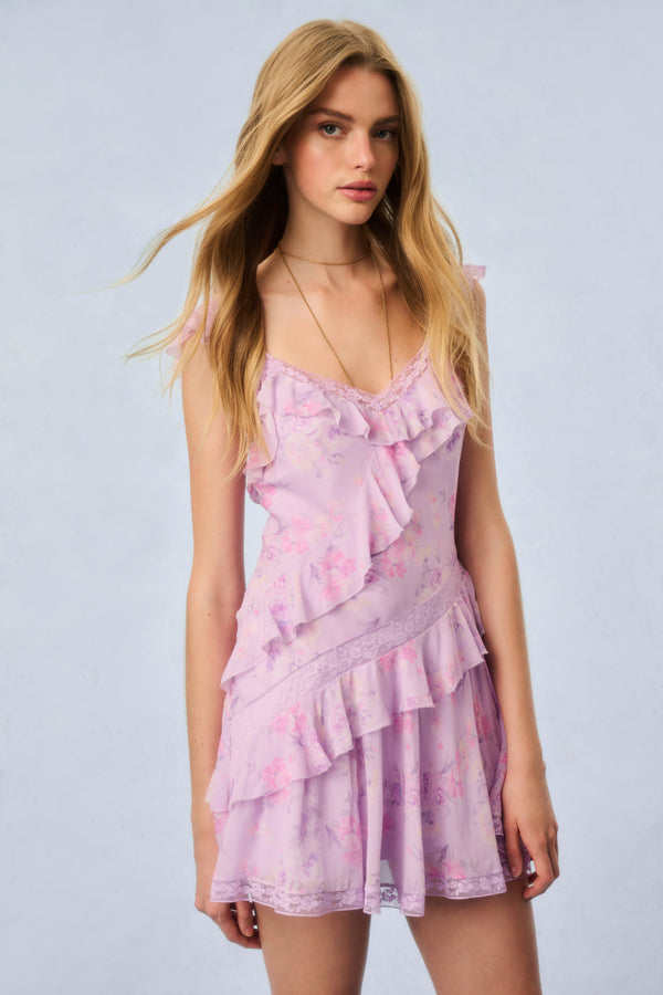 Loveshackfancy Serima Heirloom Print Mini Dress