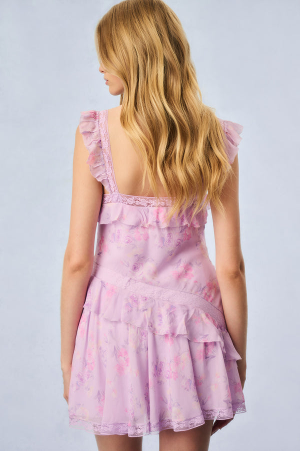 Loveshackfancy Serima Heirloom Print Mini Dress