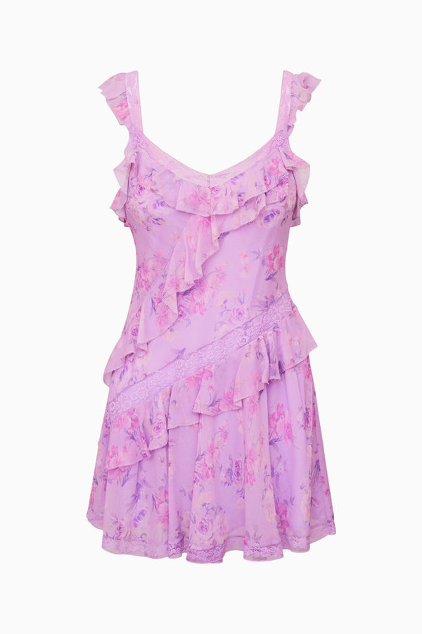 Loveshackfancy Serima Heirloom Print Mini Dress