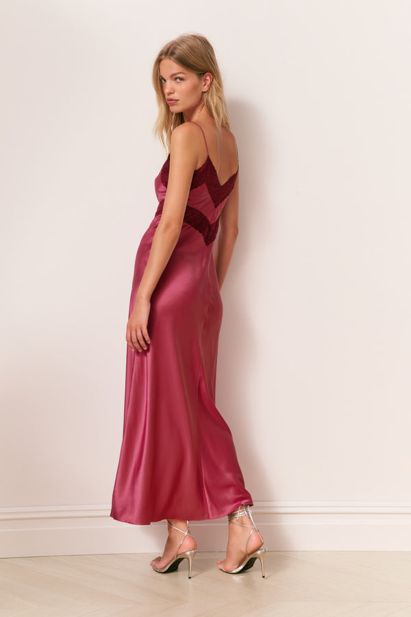 Loveshackfancy Serita Silk Maxi Dress