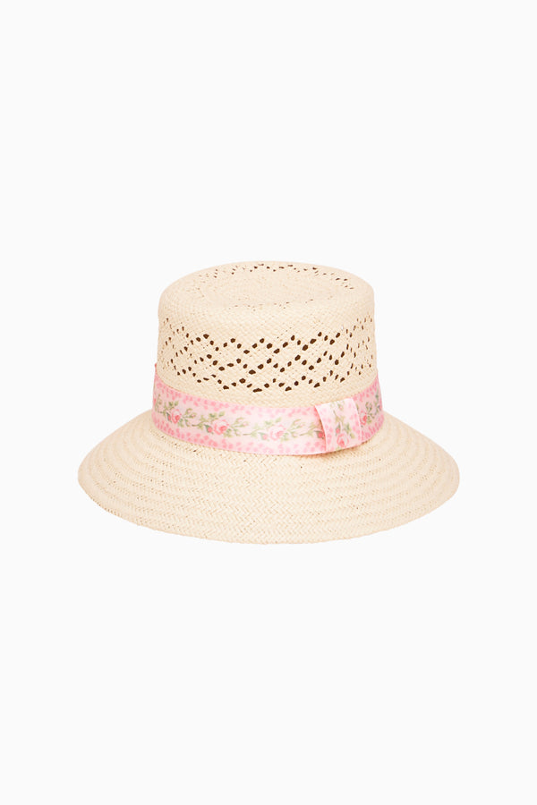 loveshackfancy Silan Straw Bucket Hat