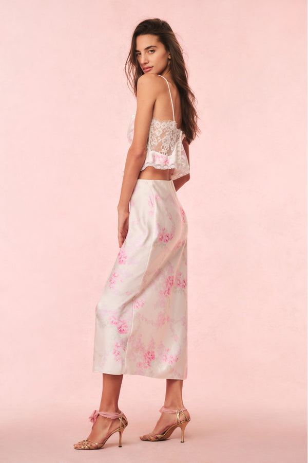 Loveshackfancy Spritely Satin Floral Cami