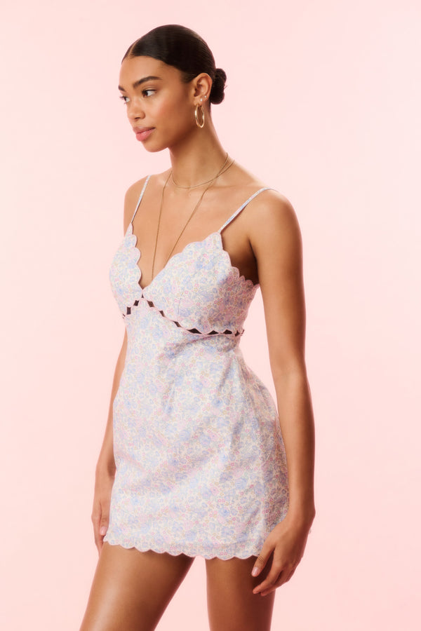 Loveshackfancy Sydow Liberty Fabric Mini Dress