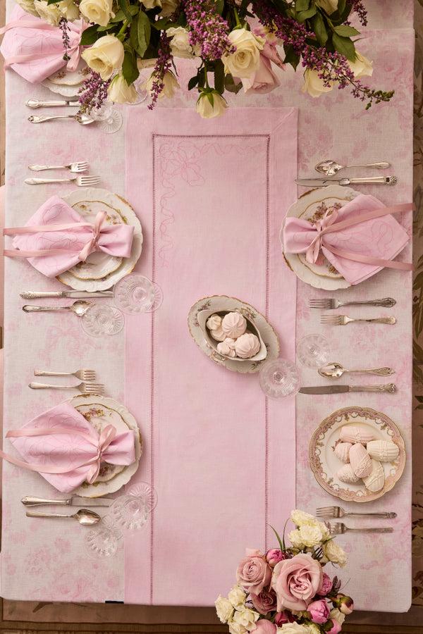 loveshackfancy Vintage-Inspired Linen Table Runner