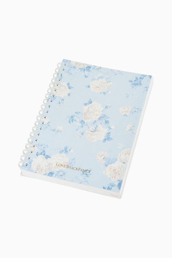 loveshackfancy Whisper Blue Spiral Notebook