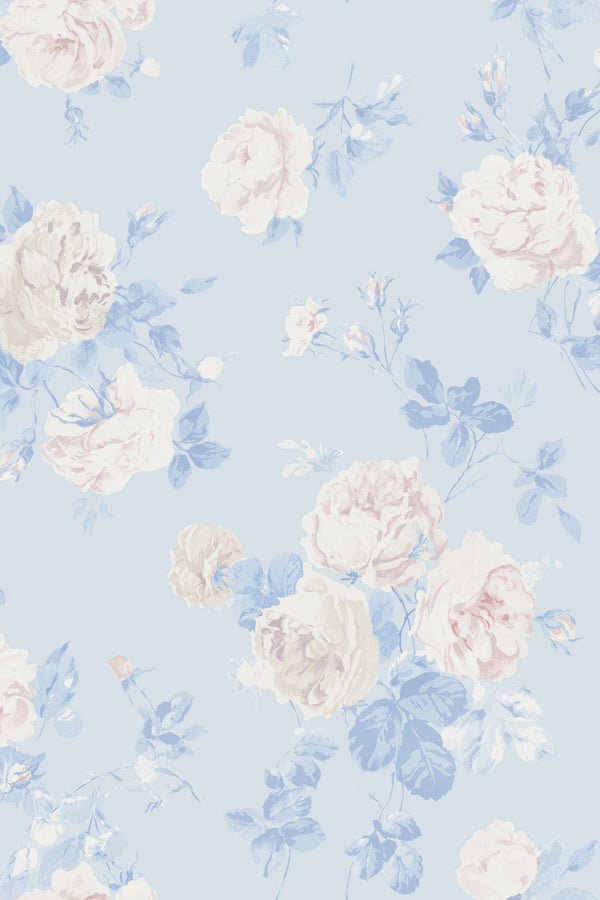 Loveshackfancy Whisper Blue Standard Wallpaper