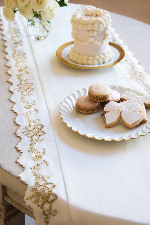 loveshackfancy Winter Ribbon Table Runner