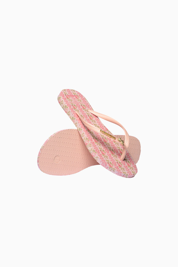 Loveshackfancy LoveShackFancy X Havaianas Girls Strawberry Macaroon Flip Flops