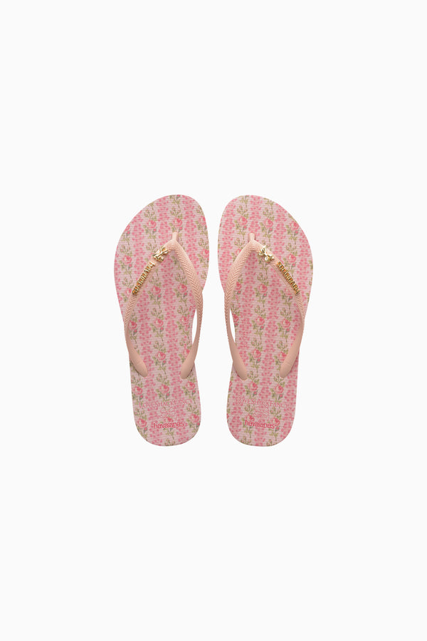 loveshackfancy LoveShackFancy x havaianas Girls Strawberry Macaroon Flip Flops