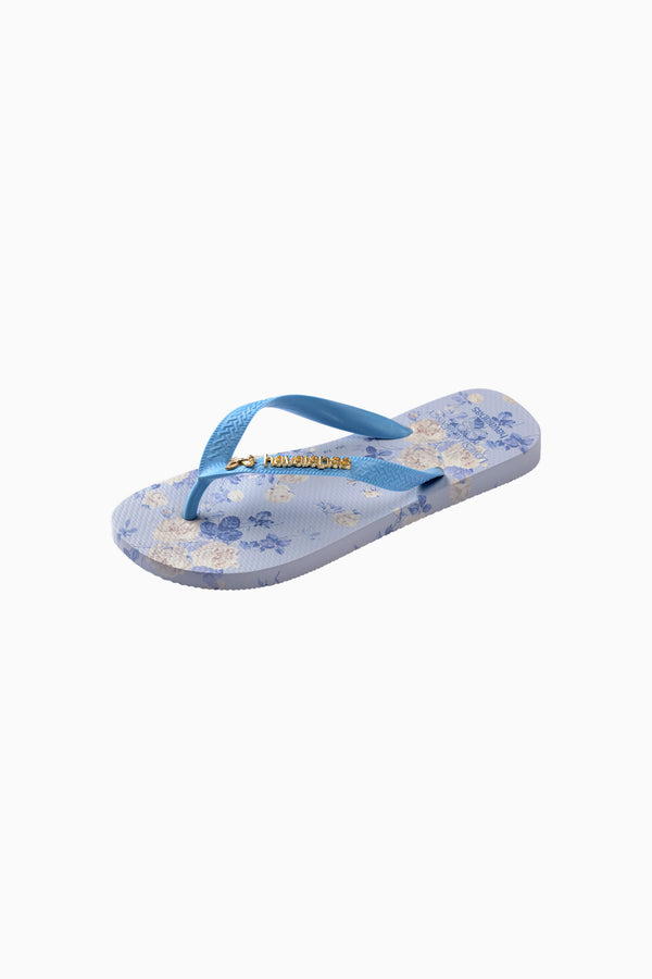 Loveshackfancy LoveShackFancy X Havaianas Girls Whisper Blue Flip Flops