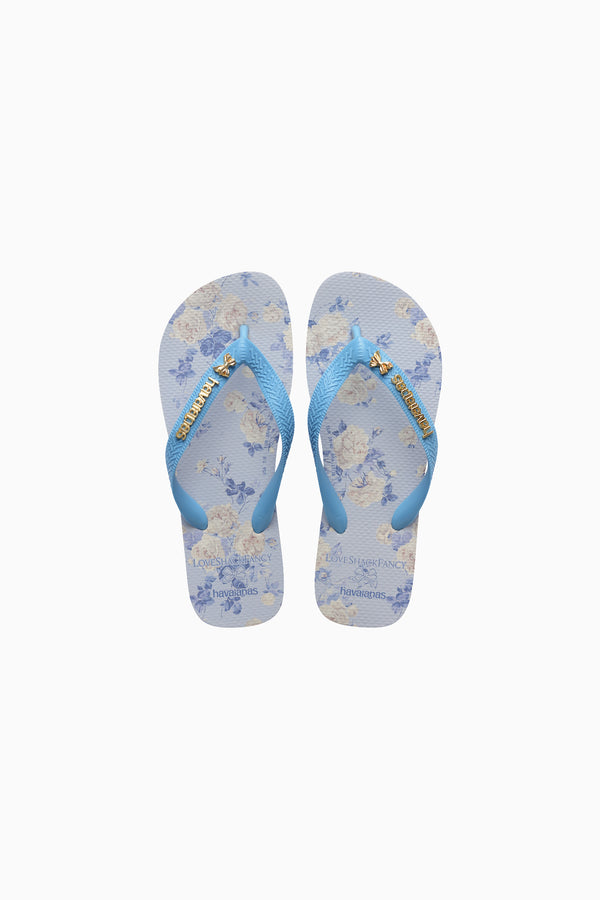 loveshackfancy LoveShackFancy x havaianas Girls Whisper Blue Flip Flops