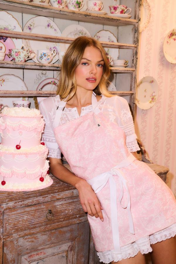 Loveshackfancy LoveShackFancy X Hedley & Bennett Perennial Pink Apron