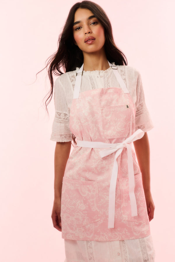 Loveshackfancy LoveShackFancy X Hedley & Bennett Perennial Pink Apron